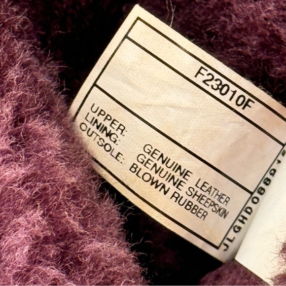 {UGG Australia} Krinkle Bailey Sheepskin Boots, Distressed Maroon Plum Wine 1872 - Picture 13 of 16